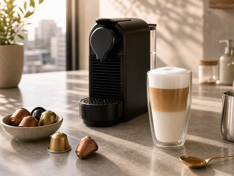 Starbucks Nespresso Pods: How to Recreate Your Favorite Latte at Home image-generated editorial coffee scene.