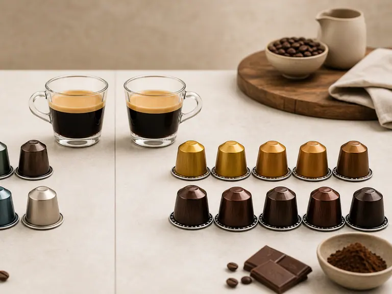 L'OR vs Nespresso Official Capsules: Is the Quality Difference Real? image-generated editorial coffee scene.