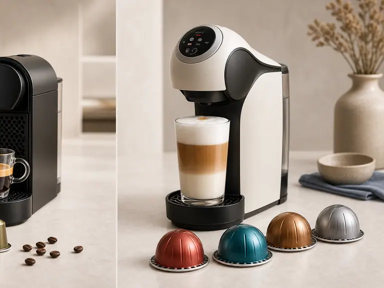 Nespresso vs Dolce Gusto: Which Coffee System Is Better for Beginners? image-generated editorial coffee scene.