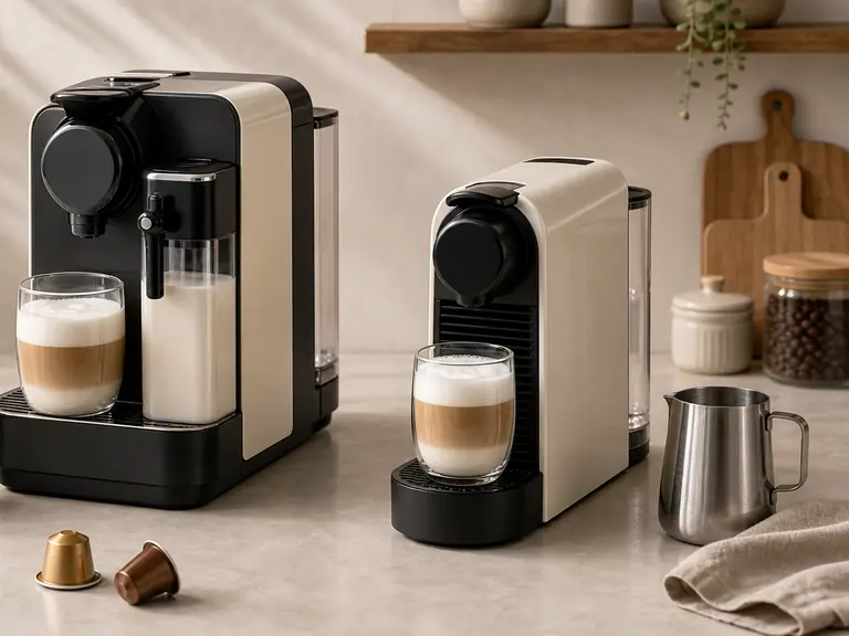 Gran Lattissima vs Lattissima One: Which Nespresso Milk Machine Should You Choose? image-generated editorial coffee scene.