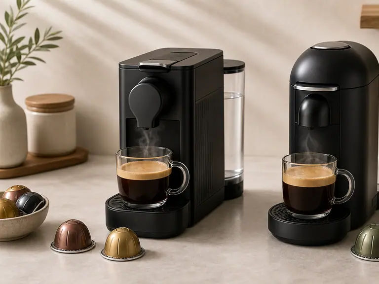 Vertuo Next vs VertuoPlus: Which Vertuo Machine Is Better for Everyday Coffee? image-generated editorial coffee scene.