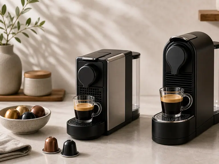 Pixie vs CitiZ: Which Compact Original Machine Feels More Premium? image-generated editorial coffee scene.