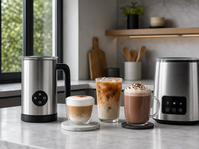 Aeroccino 4 vs Barista Recipe Maker: Simple Milk Foam or Recipe Control? image-generated editorial coffee scene.
