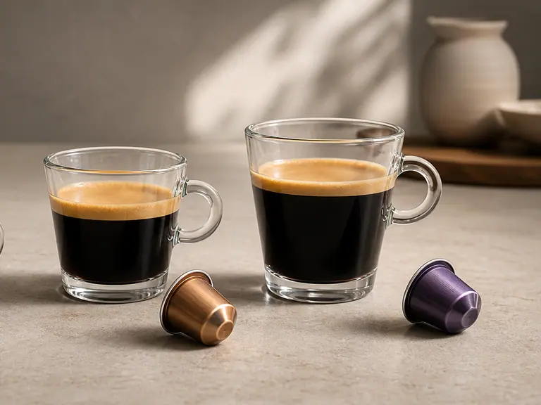 Espresso, Ristretto or Lungo: Which Nespresso Capsule Should You Pick? image-generated editorial coffee scene.