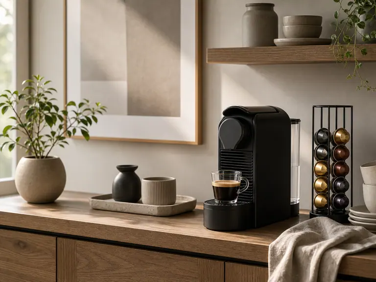 Designing Your Coffee Corner: Essential Nespresso Setup image-generated editorial coffee scene.