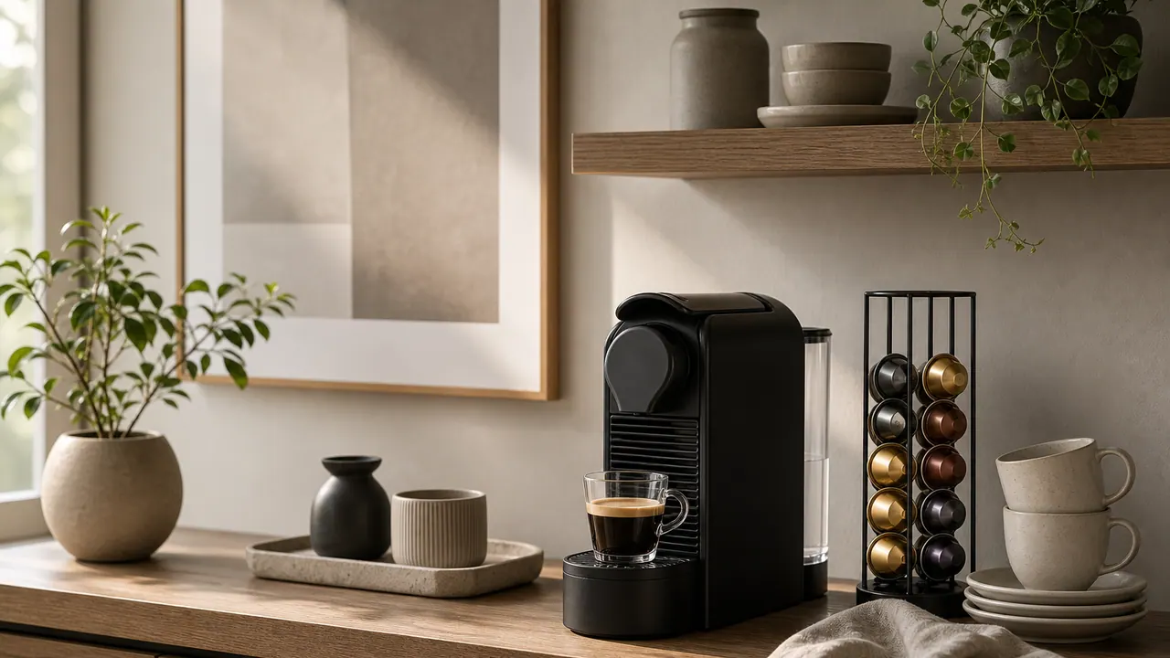 Designing Your Coffee Corner: Essential Nespresso Setup image-generated editorial coffee scene.