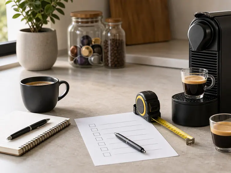 5 Mistakes to Avoid When Buying Your First Nespresso Machine image-generated editorial coffee scene.
