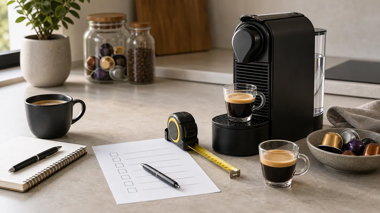 5 Mistakes to Avoid When Buying Your First Nespresso Machine image-generated editorial coffee scene.