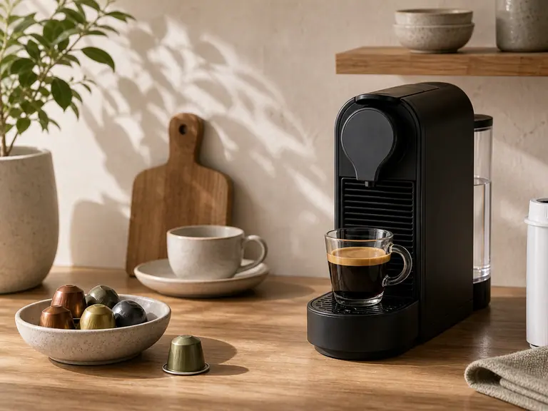 How to Extend the Life of Your Nespresso Machine image-generated editorial coffee scene.