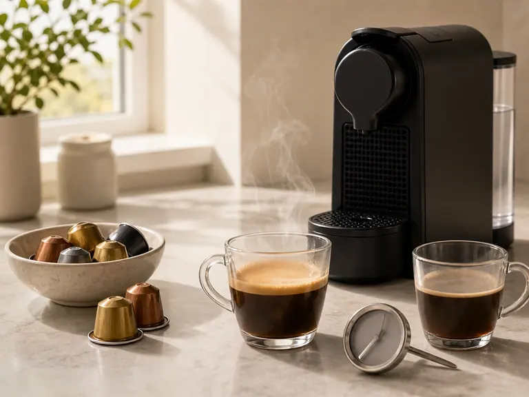 Why Is My Nespresso Coffee Cold? Heating Checks and Fixes image-generated editorial coffee scene.