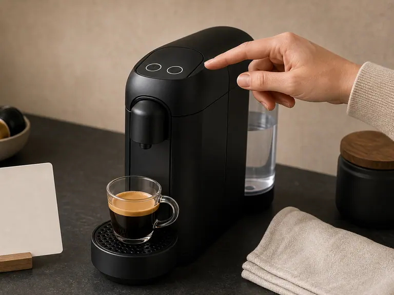 How to Reset Your Nespresso Machine to Factory Settings Safely image-generated editorial coffee scene.