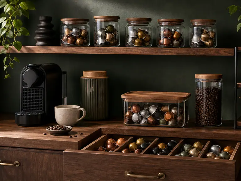 How to Store Coffee Capsules to Keep Them Fresh image-generated editorial coffee scene.