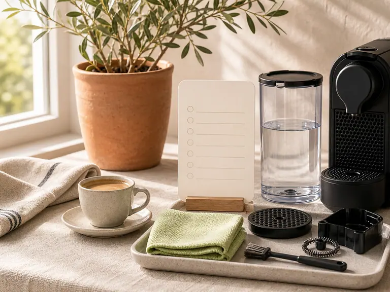 Nespresso Machine Maintenance: Simple Habits That Prevent Problems image-generated editorial coffee scene.