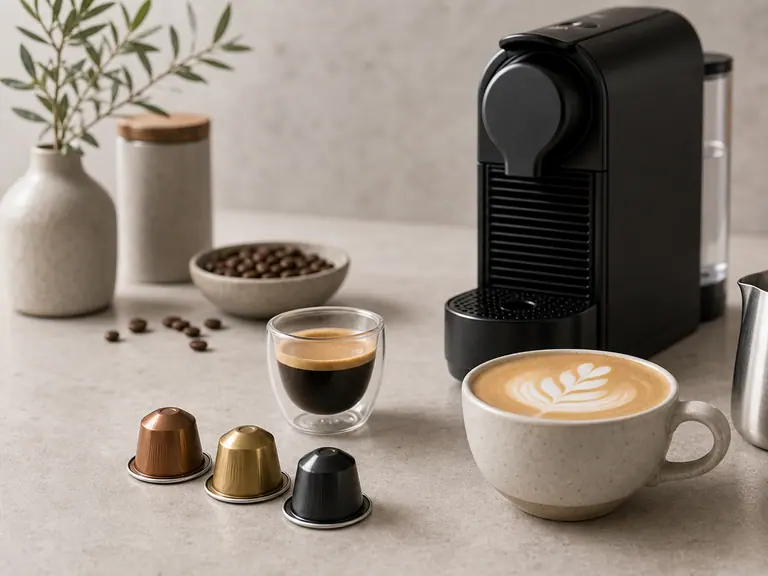 How to Make a Flat White Like a Pro with Nespresso image-generated editorial coffee scene.
