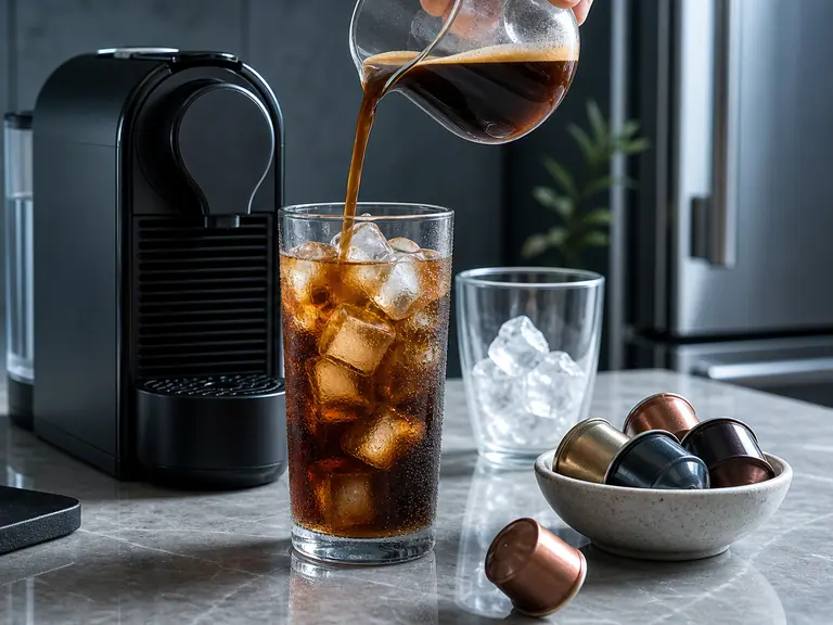 How to Make Cold Brew Style Coffee with Nespresso image-generated editorial coffee scene.