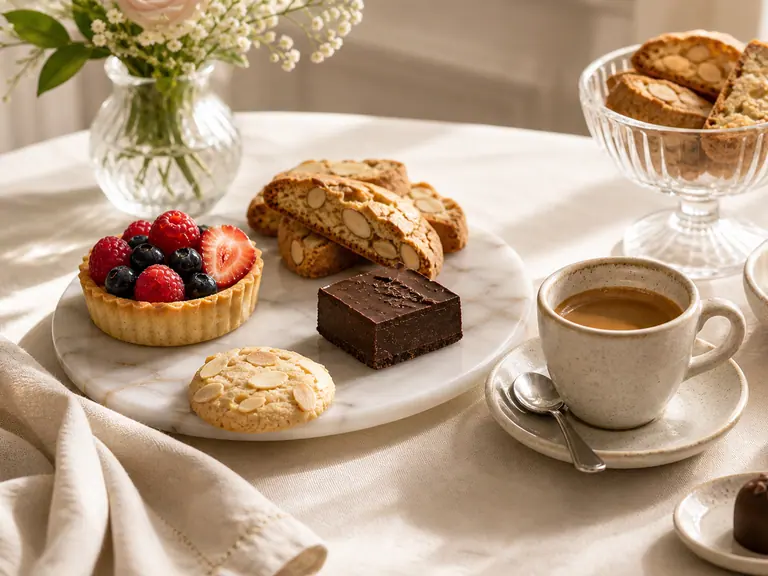 Best Dessert Pairings for Your Daily Espresso image-generated editorial coffee scene.